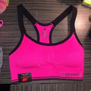 New balance pink sports bra size S medium impact